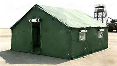 Militärisches Kommandopostenzelt für Feldeinsätze der Armee