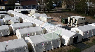 Weißes medizinisches aufblasbares Hochdruckzelt